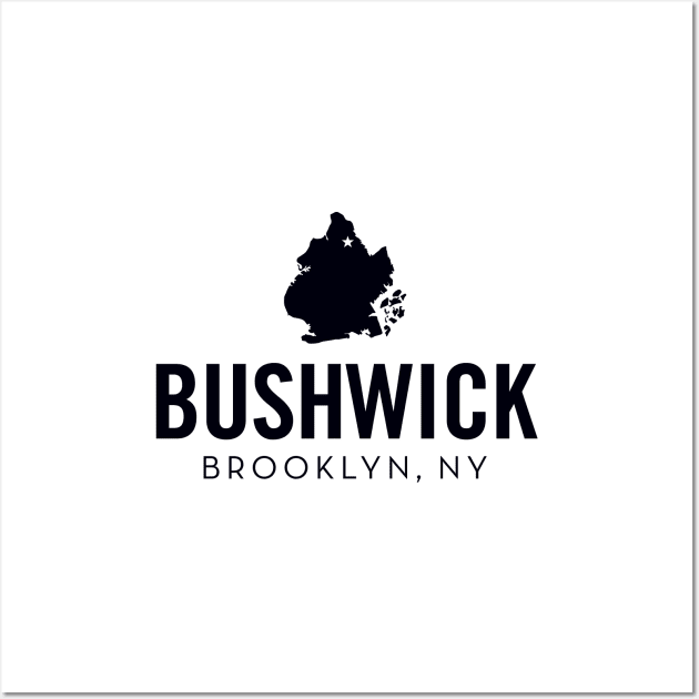 Bushwick (black) Wall Art by Assertive Shirts